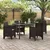 Vrtna stolica 4 pcs Smeđa 53 x 49 x 85 cm Polipropilen