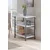 Hanah Home višenamenska polica Dh Hutch, 60 cm, bela