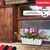 shumee Balkonski cvetlični lonec za ograjo terase rustikalno bel 40 cm