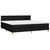 Vidaxl Box spring postelja z vzmetnico črn 200x200 cm blago