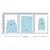 Wallity Slika 3P3853SCT-001, 3 dela, 53 x 118 cm