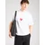 HUGO Majica Dalentin 50553429 Bela Relaxed Fit