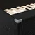 Krevet na kat za djecu Crni hrast 75 x 190 cm Konstruirano drvo