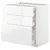 METOD / MAXIMERA Pod.orm.3front/2dnj/1srd/1vis.fiok, bela/Voxtorp v. sjaj bela, 80x60 cm