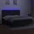 Vidaxl Box spring postelja z vzmetnico LED črna 200x200 cm blago