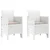 Vrtna stolica 2 pcs Bijelo 53 x 49 x 85 cm Polipropilen