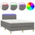 Krevet box spring s madracem LED tamnosivi 120 x 190 cm tkanina