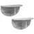 Polica na zidu Zidne 2 pcs Siva Sonoma 48 x 24 x 24 cm