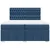 vidaXL vidaXL Box spring postelja z vzmetnico modra 200x200 cm blago, (21321432)