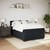 Vidaxl Box spring postelja z vzmetnico črna 140x200 cm žamet