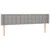 LED uzglavlje svjetlosivo 163x16x78/88 cm od tkanine