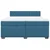 VIDAXL Box spring postelja z vzmetnico modra 200x200 cm žamet