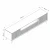 Hanah Home TV komoda Luxe, 180x45x35 cm, Pesak