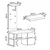 Lion - Anthracite Anthracite Hall Stand Set