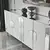 Hanah Home Komoda Dubai 180x80x40cm Belo-Srebrna