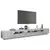 TV ormarić s LED svjetlima siva boja betona 300 x 35 x 40 cm