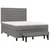 Vidaxl Box spring posteljni z vzmetnico temno siv 140x190 cm blago