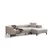 ATELIER DEL SOFA Ugaona garnitura Horizon Right Ecru