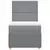 VIDAXL Box spring postelja z vzmetnico svetlo siv 100x200 cm blago