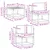 Set vanjskih sofa 5 kom. Prirodna i antracit Poliester