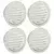 Pokrov ventilacije 4 pcs Srebrno 125 mm Nehrđajući čelik