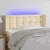 Vidaxl LED posteljno vzglavje krem 103x16x78/88 cm blago