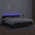 Vidaxl Box spring postelja z vzmetnico LED črna 180x200 cm um. usnje