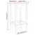 Vidaxl Barski stol 2 kosa bele barve 40x40x78 cm trdna borovina