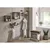 TABURE KLUPA metal, tekstil antracit, braon