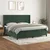 Vidaxl Box spring postelja z vzmetnico temno zelena 200x200 cm žamet