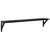 Police na zidu s policom 2 pcs Crni hrast 80 x 15 x 15,5 cm