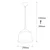 Conceptum Hypnose Luster Saglam-3725, 124cm, 25 cm