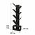 Hanah Home polica za knjige Erine, 40 cm, antracit