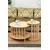 Hanah Home Set stočića za kafu, 2 komada, Krem