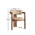 Hanah Home Trpezarijska stolica 58x76x49cm Orah