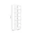 Hanah Home polica za knjige Bili5 80, 80 cm, antracit