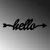 Wallity Zidna vešalica Hello, 68x22x2cm, Crna