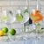 Set of 6 water drinking glasses, crystalline glass, 570ml, Harmony -