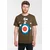 LOGOSHIRT Majica Peanuts - Snoopy Pilot  modra / oliva / rdeča / bela