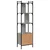 Regal za knjige s vratima boja hrasta 44,5x30x154,5 cm drveni