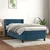 Vidaxl Box spring postelja z vzmetnico temno modra 80x200 cm žamet
