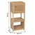 Tendance kupatilski ormarić 1 vrata i 2 police Trinidad 36,5X30X83Cm Mdf Bamboo 9902764