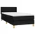 Vidaxl Box spring postelja z vzmetnico črna 100x200 cm blago