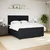Vidaxl Box spring postelja z vzmetnico črna 180x200 cm žamet