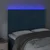 Vidaxl LED posteljno vzglavje temno modro 144x5x118/128 cm žamet