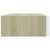 Zidne police s ladicom 2 kom hrast i bijele 40x23,5x10 cm MDF