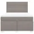 Vidaxl Box spring postelja z vzmetnico taupe 140x190 cm blago