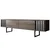 Hanah Home TV Komoda Chrome Line, 180x48x30 cm, Braon-Crna
