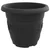 Okrugla saksija za cveće 24 pcs Crna O 26 x 21.5 cm Plastika