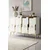 Hanah Home komoda Seza 120, 120 cm, bela / zlatna